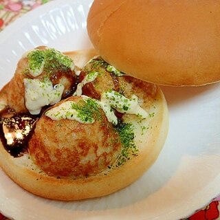 たこ焼きバンズサンド♪